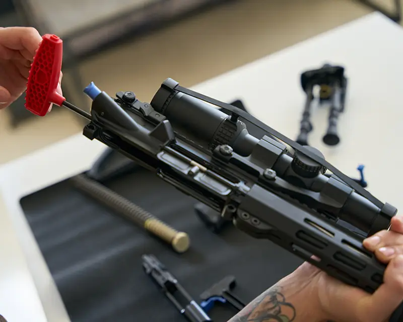 Réparation et réglage d’armes